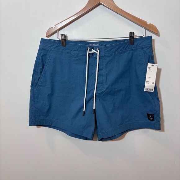Urban Outfitters, Standard Cloth Fixed Waist Board Short NEW Large Slate Blue - Picture 6 of 16